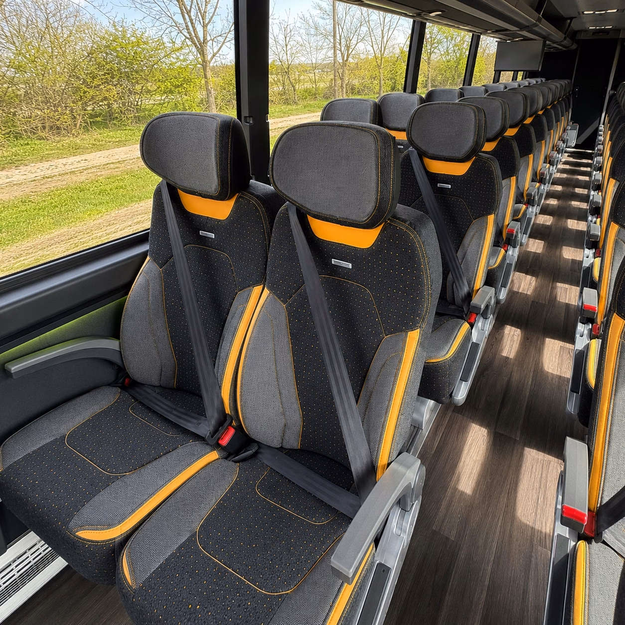boulder charter bus interior gallery