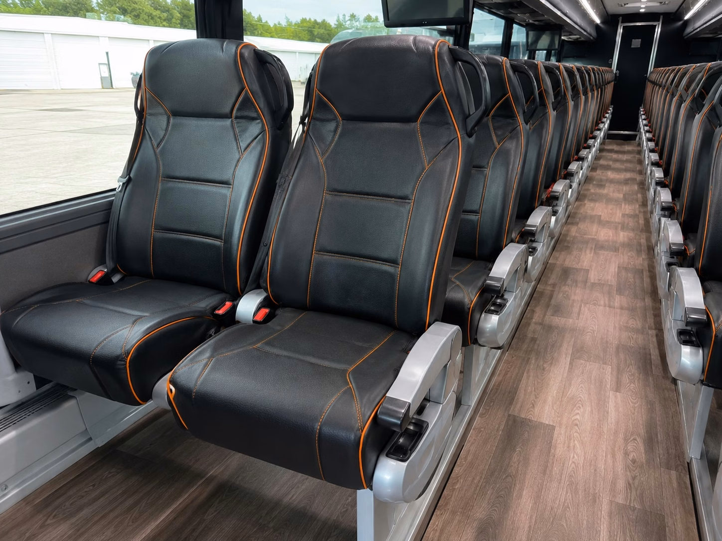 boulder charter bus interior