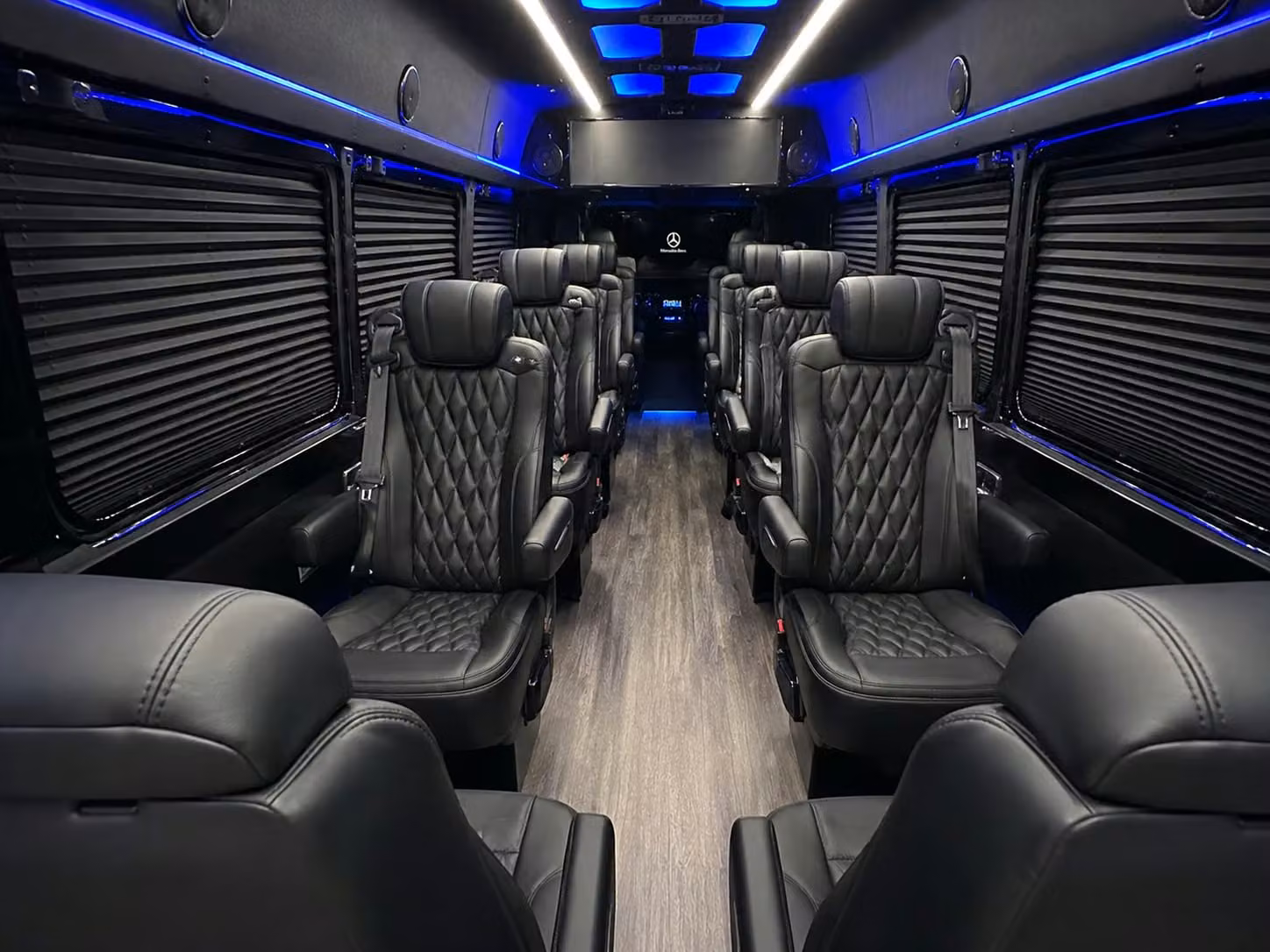 sprinter van with driver inside
